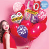 Betallic 29 inch VALENTINE LOVE COLOR BLOCKS HOLOGRAPHIC Foil Balloon 25239-B-P