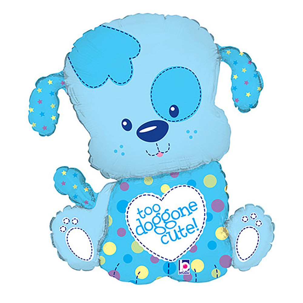 Betallic 33 inch TOO DOGGONE CUTE - BOY Foil Balloon 85686P-B-P