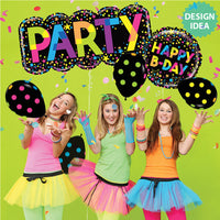 Betallic 38 inch MIGHTY COLORFUL PARTY Foil Balloon 35945-B-P