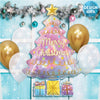 Betallic 39 inch OPAL CHRISTMAS TREE Foil Balloon 25146-B-P