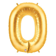 Betallic 40 inch LETTER O - GOLD MEGALOON Foil Balloon 15915GP-B-P