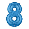 Betallic 40 inch NUMBER 8 - BLUE MEGALOON Foil Balloon 15848BP-B-P