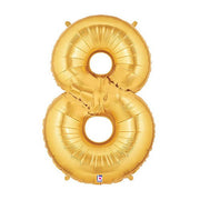 Betallic 40 inch NUMBER 8 - GOLD MEGALOON Foil Balloon 15848GP-B-P