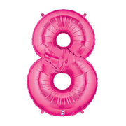 Betallic 40 inch NUMBER 8 - PINK MEGALOON Foil Balloon 15848FP-B-P