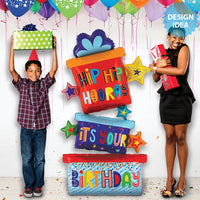 Betallic 58 inch SPECIAL DELIVERY BIRTHDAY GIFTS Foil Balloon 25279P-B-P