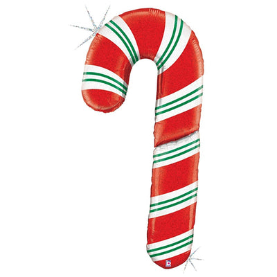Betallic 60 inch SPECIAL DELIVERY CANDY CANE Foil Balloon 25026-B-P