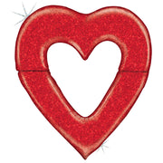 Betallic 60 inch SPECIAL DELIVERY RED HEART Foil Balloon 35929-B-P