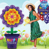 Betallic 63 inch SPECIAL DELIVERY BOLD BLOOM Foil Balloon 25286P-B-P