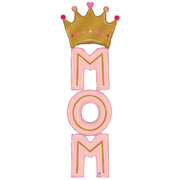 Betallic 73 inch SPECIAL DELIVERY MOM CROWN Foil Balloon 25096P-B-P