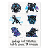 BLACK PANTHER TATTOO SHEET (24 PK) - LA Balloons