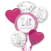 BRIGHT PINK WEDDING BOUQUET - LA Balloons