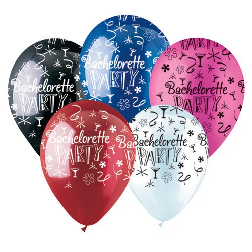 CTI 12 inch ALL-ROUND BACHELORETTE PARTY Latex Balloons 950046-C