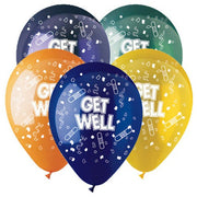 CTI 12 inch ALL-ROUND FESTIVE GET WELL Latex Balloons 950009-C