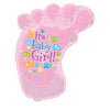 CTI 24 inch BABY GIRL FOOTSIE SHAPE Foil Balloon 434204-C-P