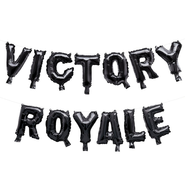 FORTNITE VICTORY ROYALE FOIL LETTER BALLOON BANNER (AIR - FILL ONLY) - LA Balloons