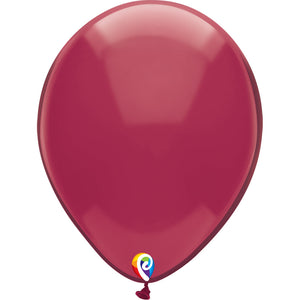 Funsational 12 inch FUNSATIONAL CRYSTAL BURGUNDY Latex Balloons