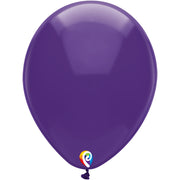 Funsational 12 inch FUNSATIONAL CRYSTAL PURPLE Latex Balloons