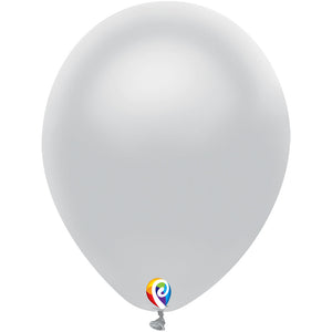 Funsational 12 inch FUNSATIONAL METALLIC SILVER Latex Balloons
