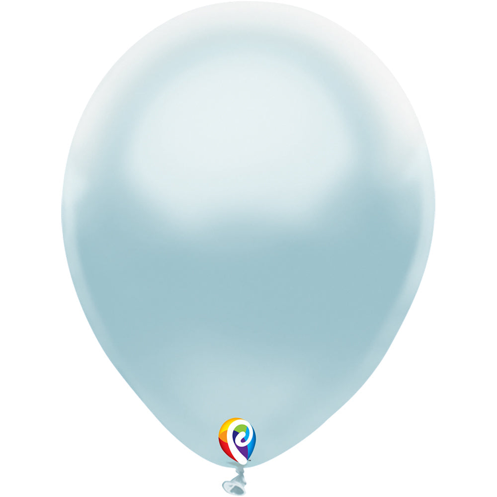 Funsational 12 inch FUNSATIONAL PEARL BABY BLUE Latex Balloons