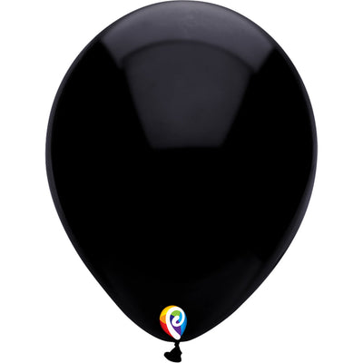Funsational 12 inch FUNSATIONAL PEARL BLACK Latex Balloons