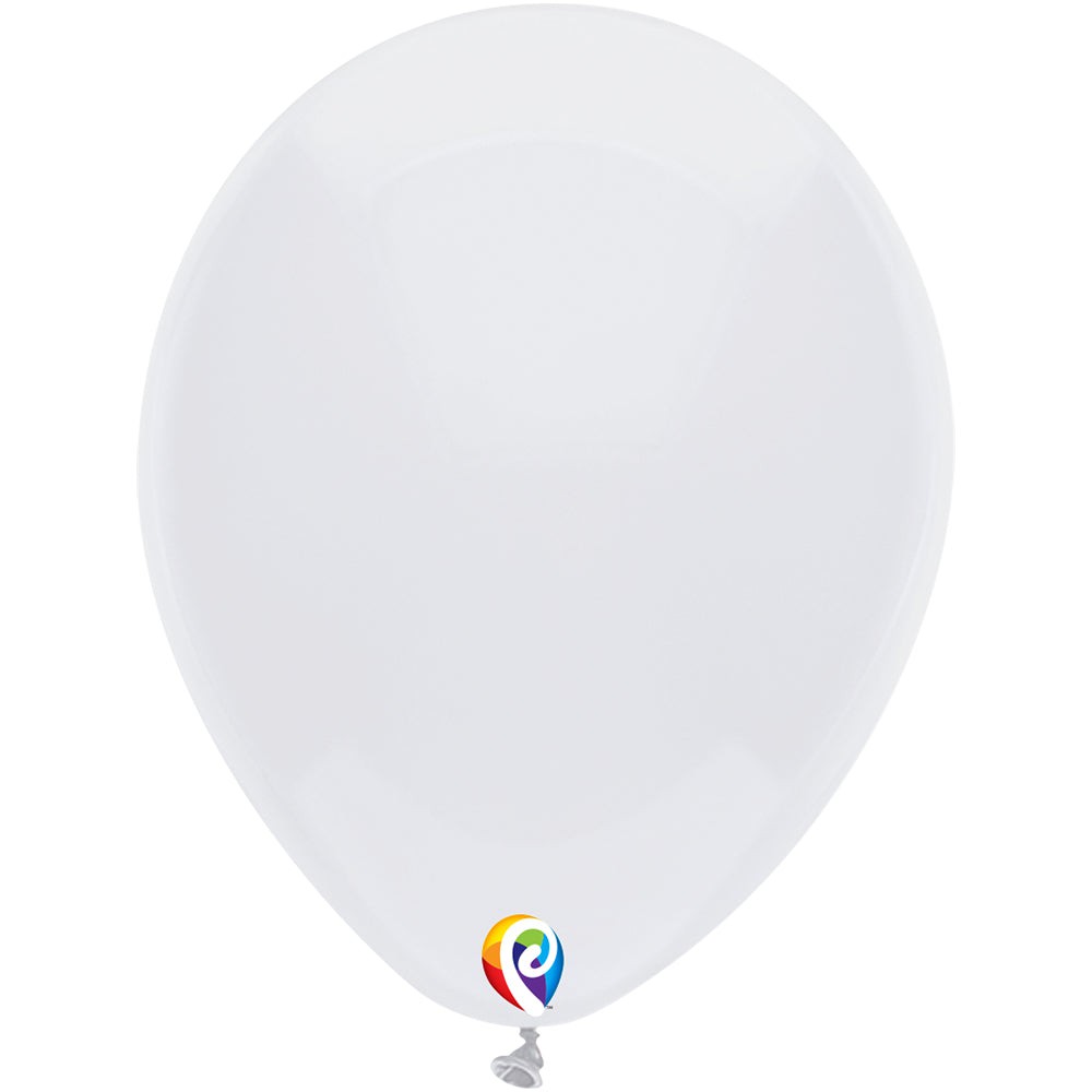 Funsational 12 inch FUNSATIONAL WHITE Latex Balloons