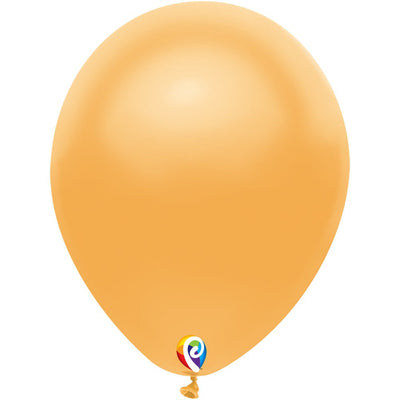 Funsational 7 inch FUNSATIONAL METALLIC GOLD Latex Balloons 21400-F