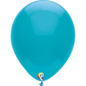 Funsational 7 inch FUNSATIONAL TURQUOISE Latex Balloons 21394-F