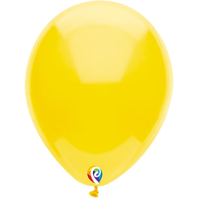 Funsational 7 inch FUNSATIONAL YELLOW Latex Balloons 21373-F