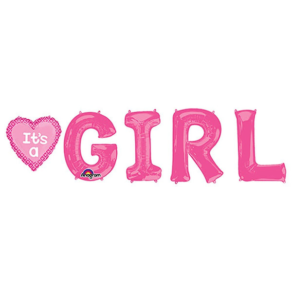 G - I - R - L - LA Balloons