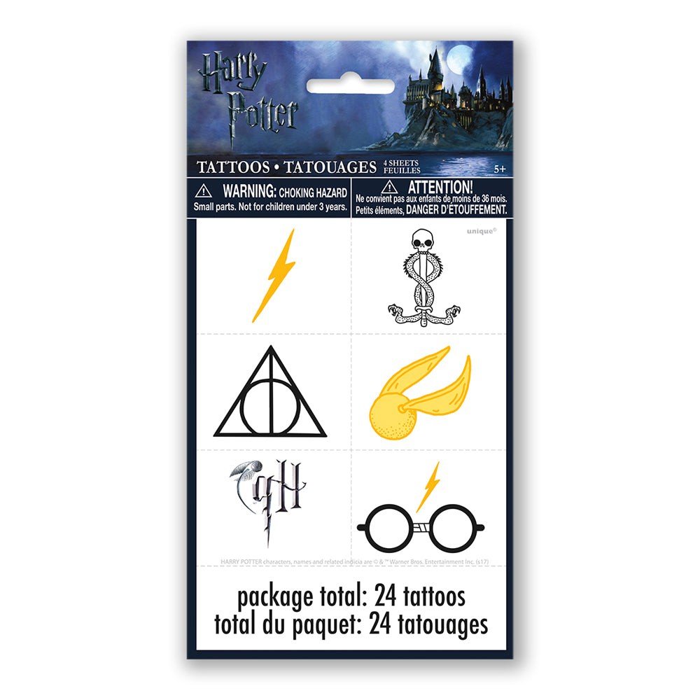 HARRY POTTER TATTOOS (24 PK)