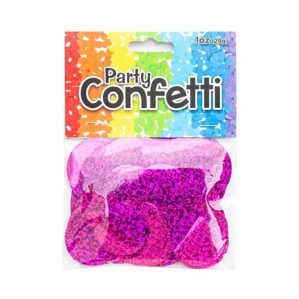 HOLOGRAPHIC CONFETTI - MAGENTA - LA Balloons