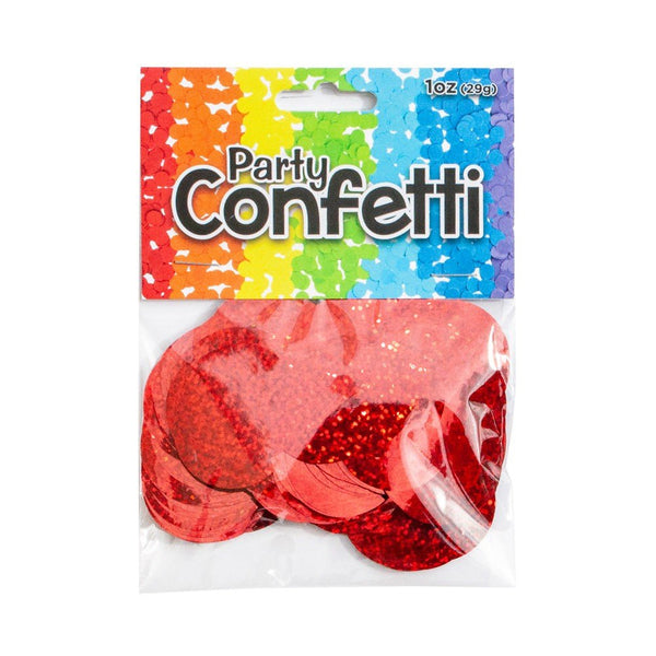 HOLOGRAPHIC CONFETTI - RED - LA Balloons