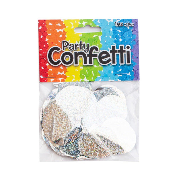HOLOGRAPHIC CONFETTI - SILVER - LA Balloons