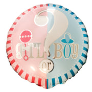 LA Balloons 18 inch BOY OR GIRL GENDER REVEAL Foil Balloon LAB863-L-U