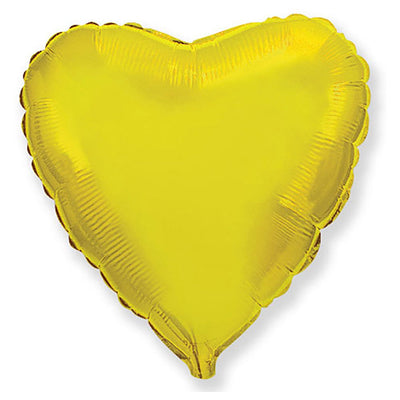 LA Balloons 32 inch HEART - METALLIC GOLD Foil Balloon LAB423-FM