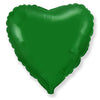 LA Balloons 32 inch HEART - METALLIC GREEN Foil Balloon LAB420-FM