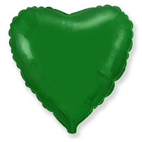 LA Balloons 32 inch HEART - METALLIC GREEN Foil Balloon LAB420-FM