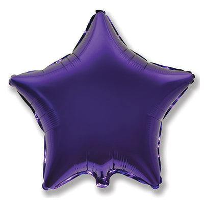 LA Balloons 32 inch STAR - METALLIC VIOLET Foil Balloon LAB404-FM