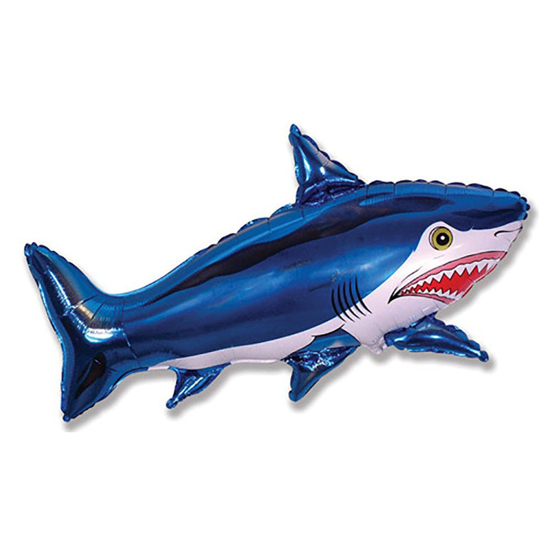 42 inch Shark - Blue Foil Balloon