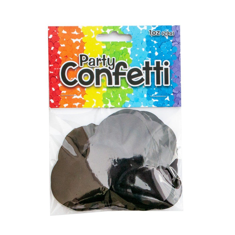 METALLIC CONFETTI - BLACK