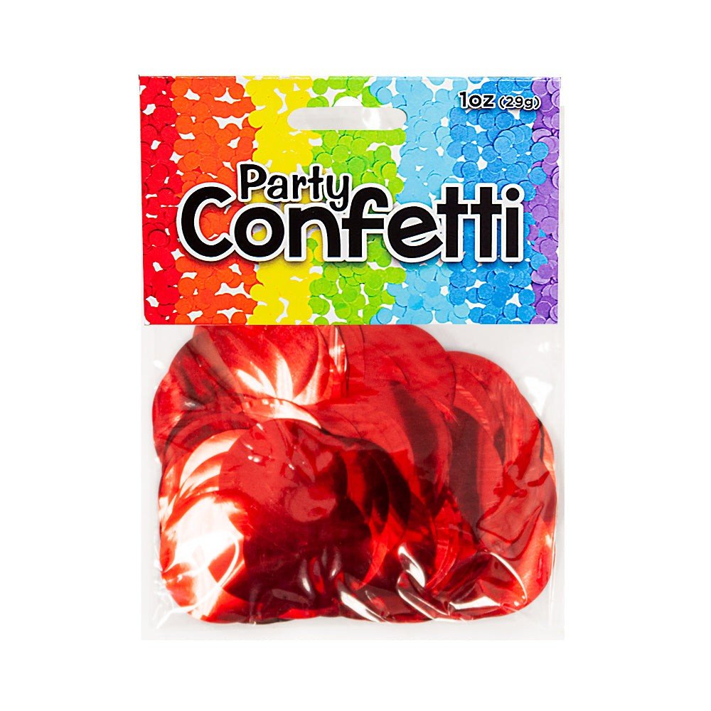 METALLIC CONFETTI - RED