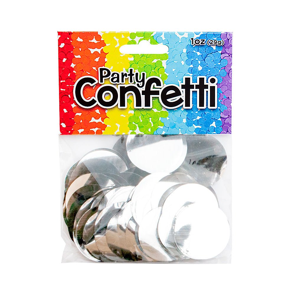 METALLIC CONFETTI - SILVER