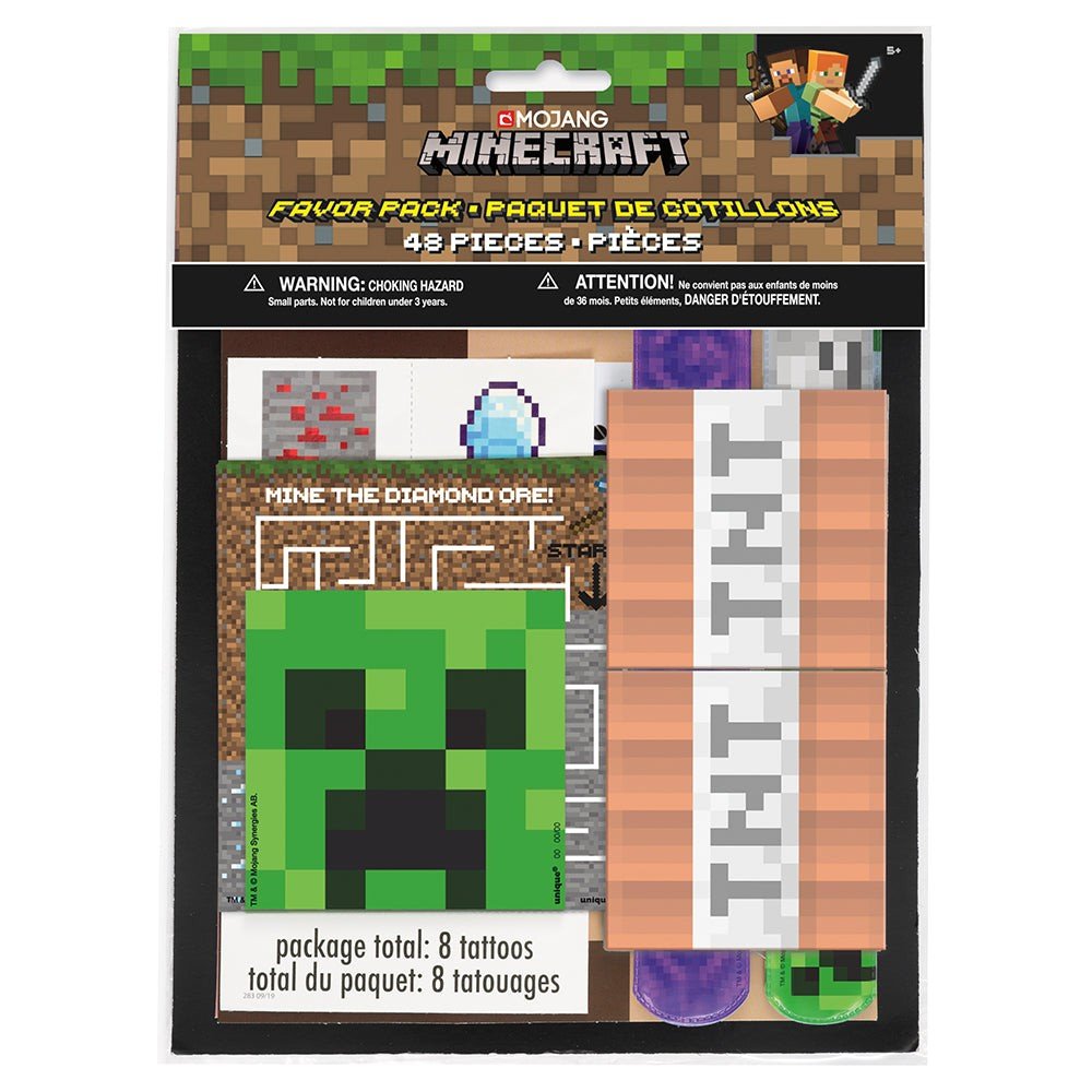 MINECRAFT FAVOR PACK (48 PK)