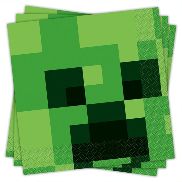 MINECRAFT LUNCHEON NAPKINS (16 PK) - LA Balloons