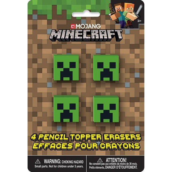 MINECRAFT PENCIL TOPS (4 PK) - LA Balloons