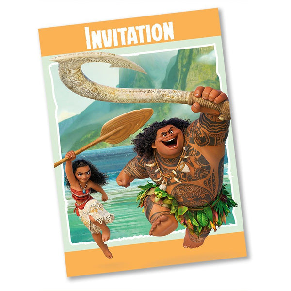 MOANA INVITATIONS (8 PK) - LA Balloons