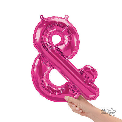Northstar 16 inch AMPERSAND - MAGENTA (AIR-FILL ONLY) Foil Balloon 00944-01-N-P