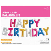 Northstar 16 inch HAPPY BIRTHDAY KIT - MULTICOLOR (AIR-FILL ONLY) Foil Balloon 00904-01-N-P