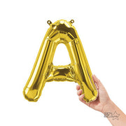 Northstar 16 inch LETTER A - NORTHSTAR - GOLD (AIR-FILL ONLY) Foil Balloon 00567-01-N-P