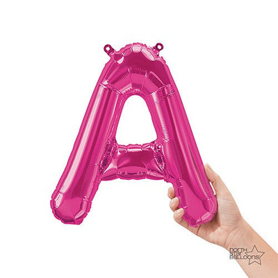 Northstar 16 inch LETTER A - NORTHSTAR - MAGENTA (AIR-FILL ONLY) Foil Balloon 00505-01-N-P